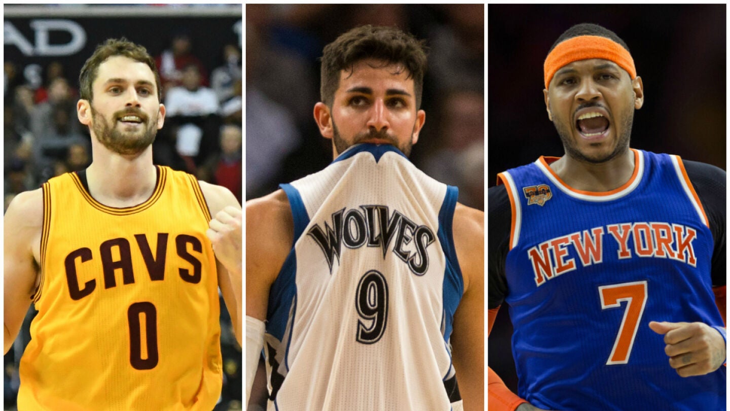 Kevin Love, Ricky Rubio y Carmelo Anthony, posibles traspasos de &uacute;ltima hora