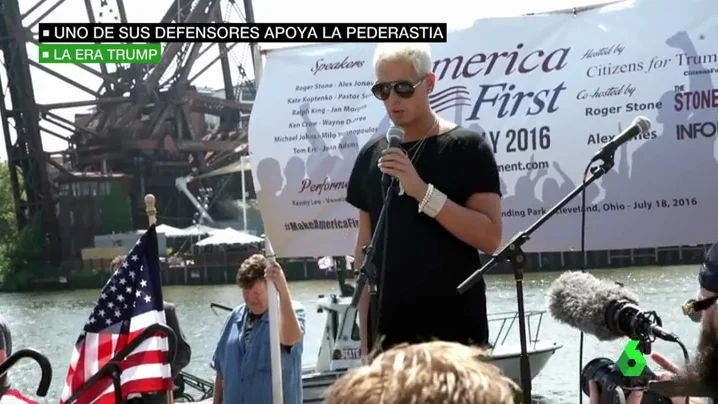 Frame 48.689799 de: "No daría tan buen sexo oral si no fuera por el padre Michael" Milo Yianopoulos, defensor de Trump, defiende la pederastia