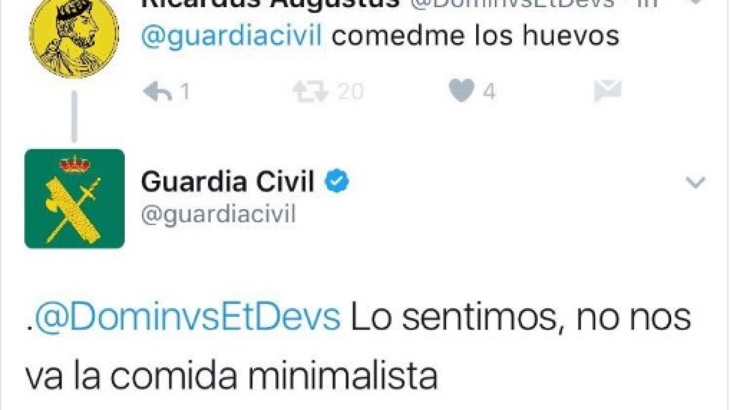 Respuesta de la Guardia Civil 