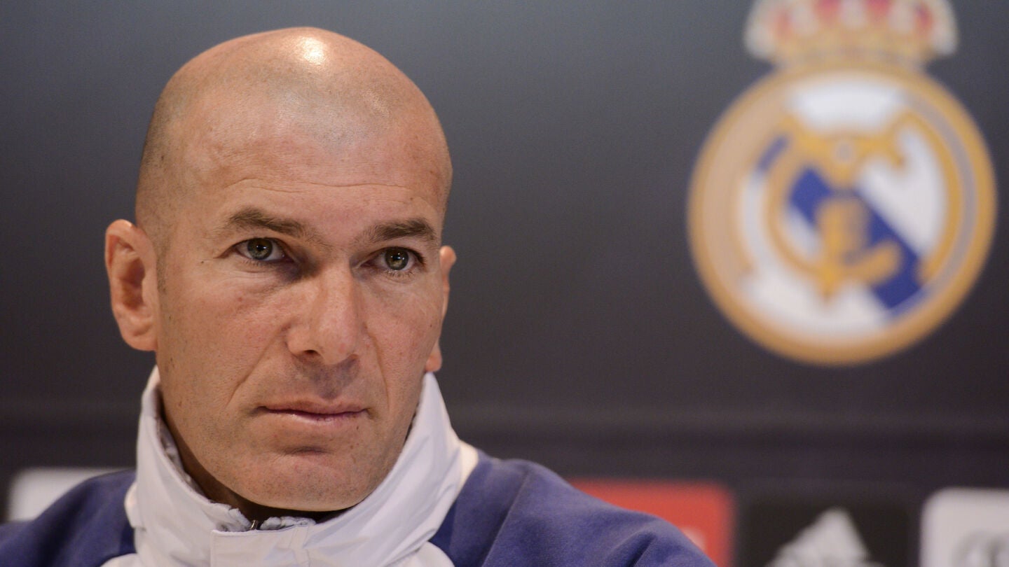 Zinedine Zidane, durante la rueda de prensa
