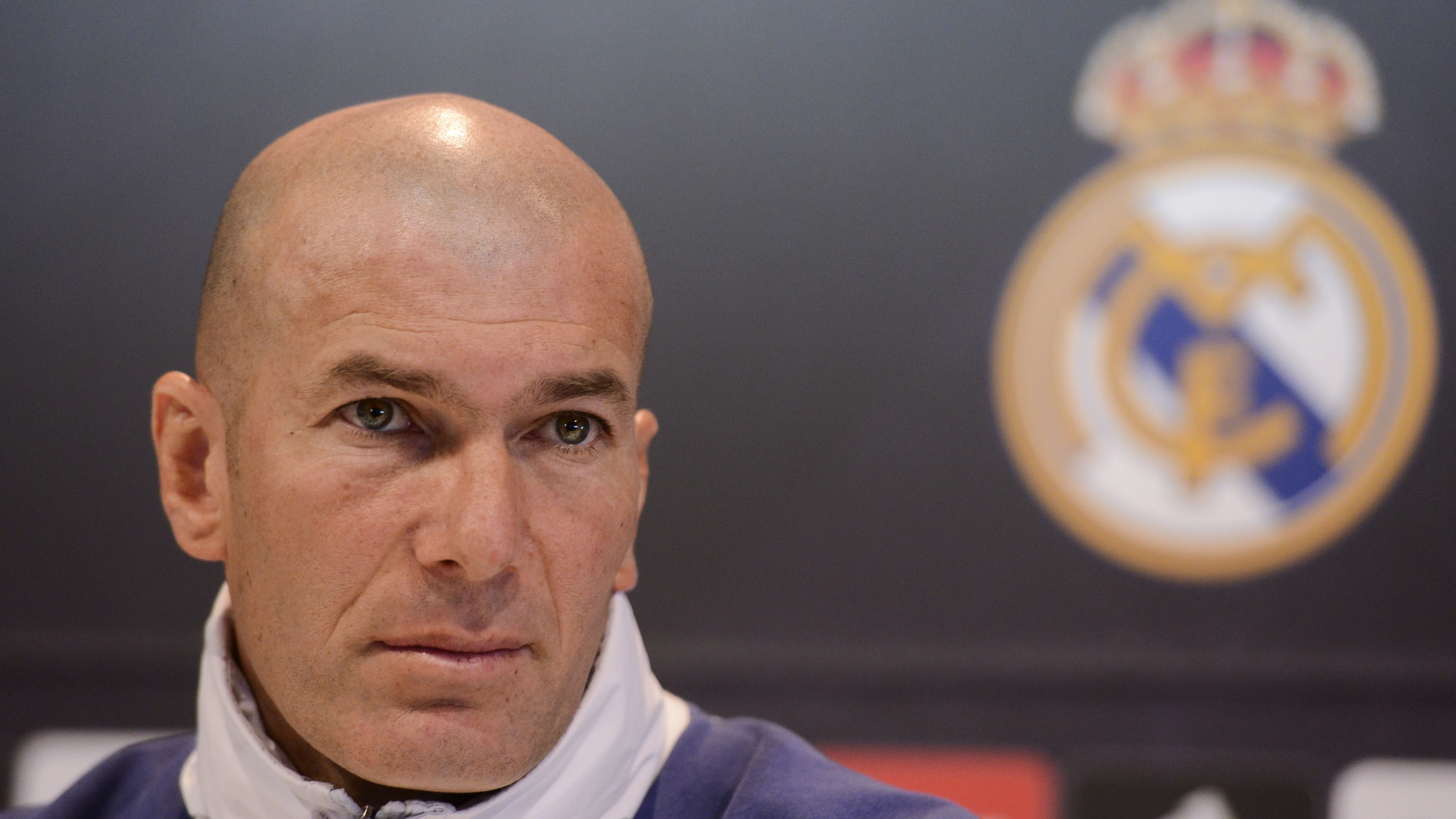 Zinedine Zidane, durante la rueda de prensa