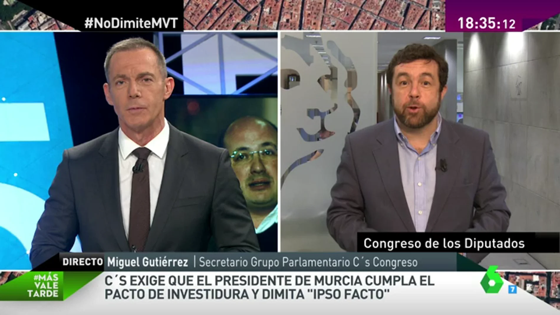 Frame 14.008141 de: Miguel Gutiérrez: "Hemos pedido una reunión con el presidente de Murcia para tratar con él sin intermediarios"