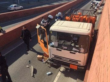 El conductor del camión de butano robado en Barcelona detenido El conductor del camión de butano robado en Barcelona detenido
