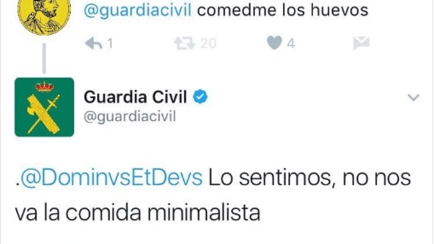 Respuesta de la Guardia Civil