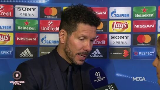Frame 14.74887 de: Simeone: "Est&aacute; claro que los arbitrajes en Liga y Champions no son lo mismo"