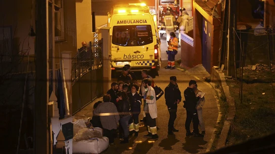 Lugar de la explosión en Chapela Lugar de la explosión en Chapela