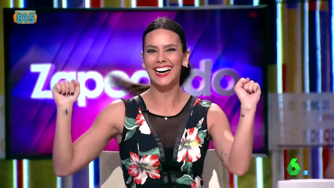 Cristina Pedroche, eufórica en Zapeando