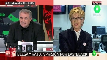 Frame 3.683453 de: Rosa Díez: "Rato tocó la campanita porque al PSOE le pareció bien, también al PP"