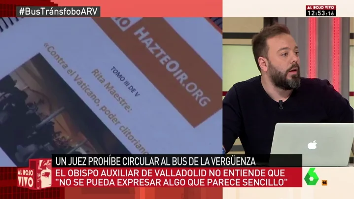 Frame 28.973849 de: Las mentiras de Hazte Oír: "Dicen que no consideran una enfermedad la transexualidad pero organizan actos para curarla"