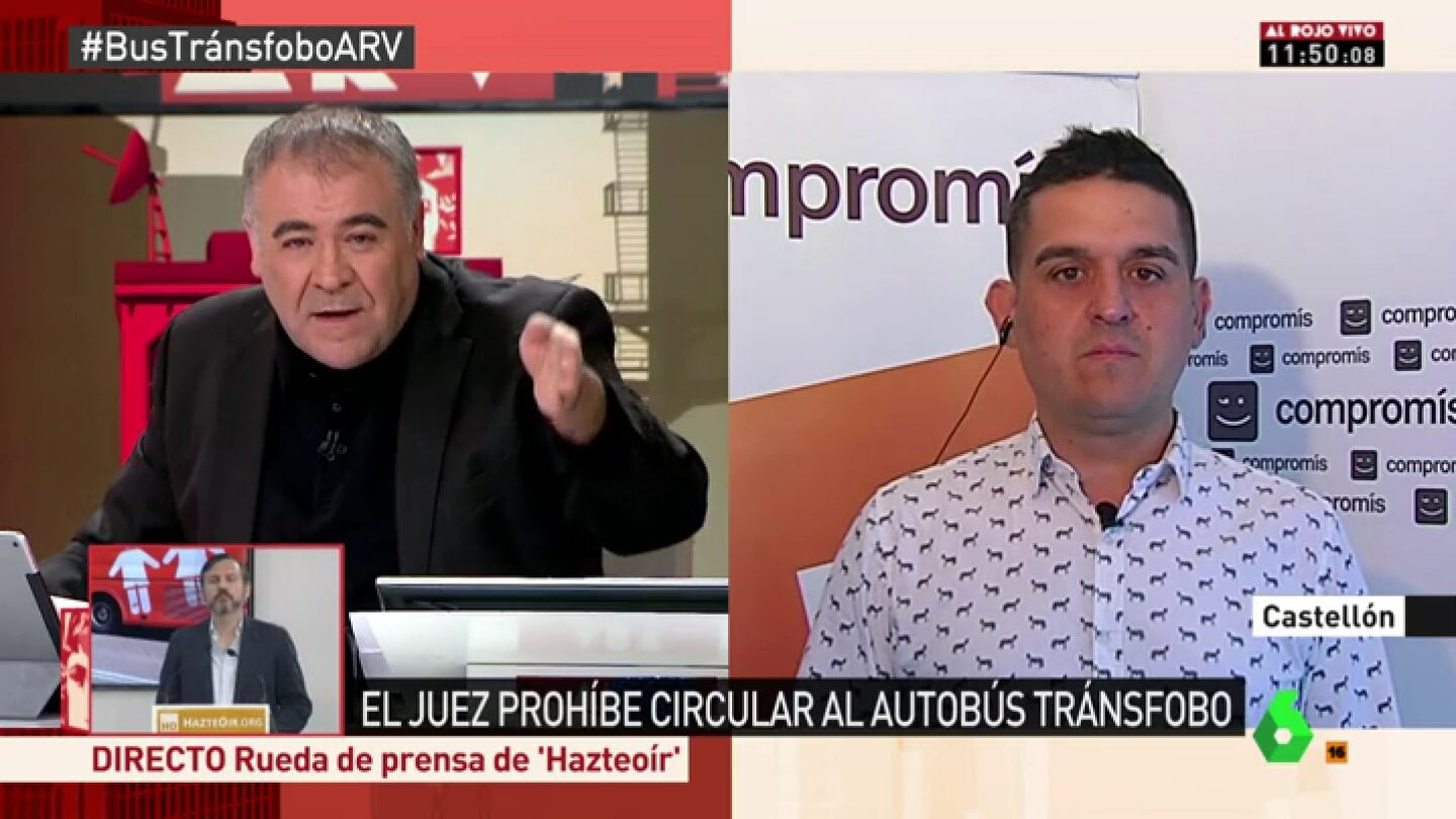 Frame 19.241885 de: Carles Mulet: "Hazte O&iacute;r no puede ser una asociaci&oacute;n de utilidad p&uacute;blica porque propaga el odio"