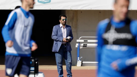 Al Thani, durante un entrenamiento Al Thani, durante un entrenamiento