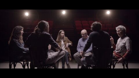 Pablo Iglesias frente a sus votantes en Salvados