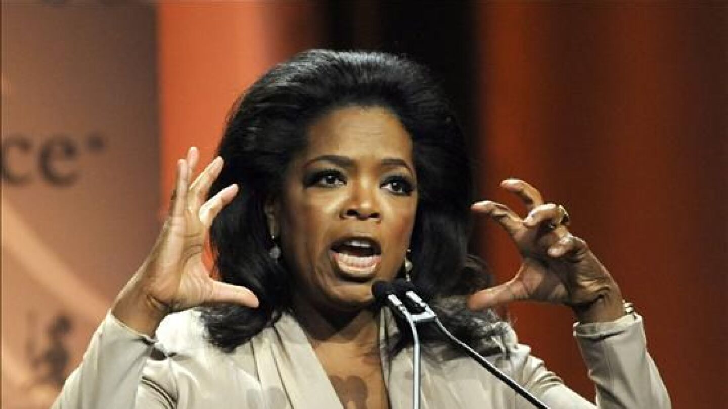 La presentadora Oprah Winfrey