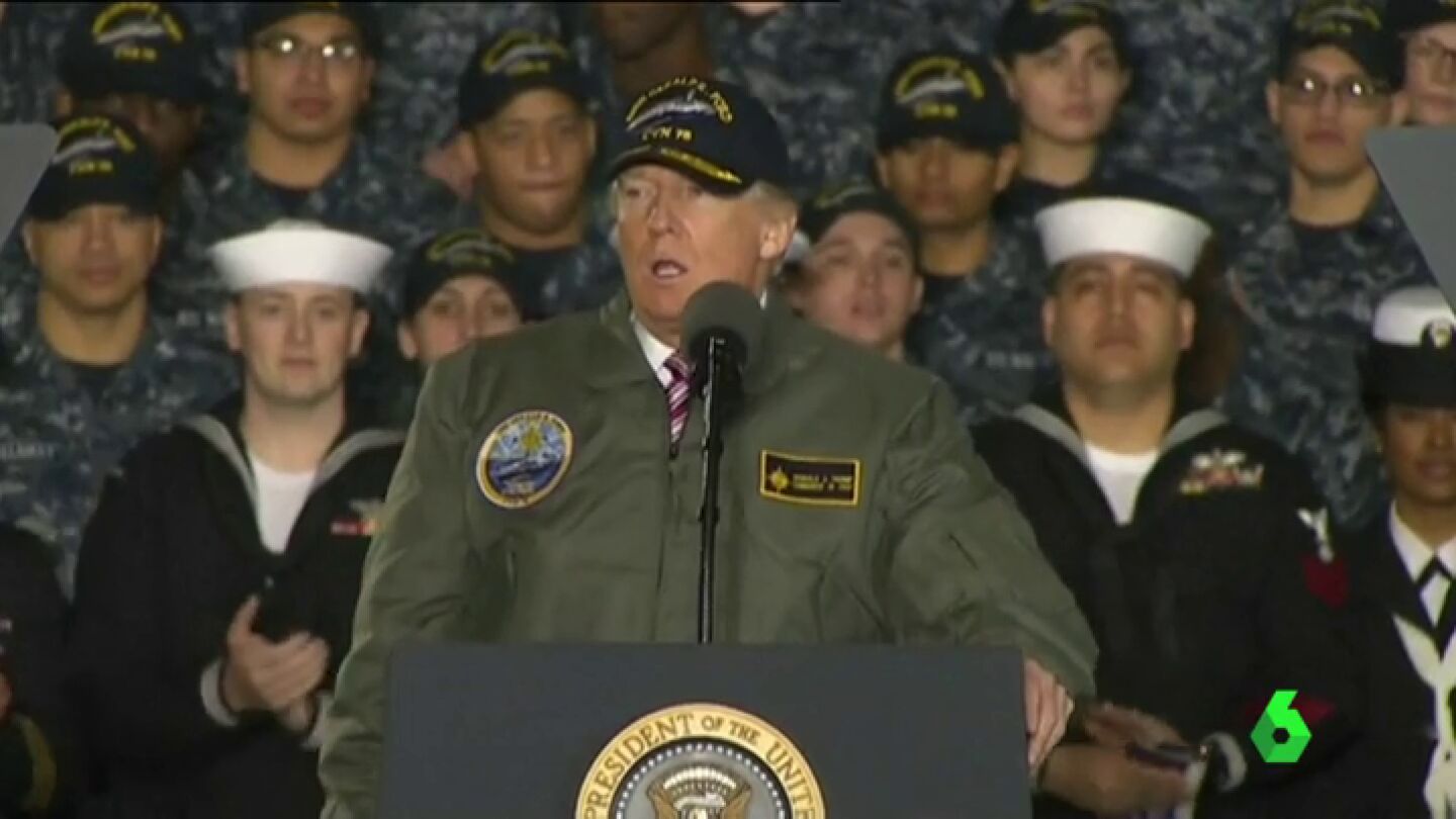 Frame 11.747045 de: Donald Trump: "Daremos al Ej&eacute;rcito herramientas para, si es necesario, luchar en guerras y ganar"