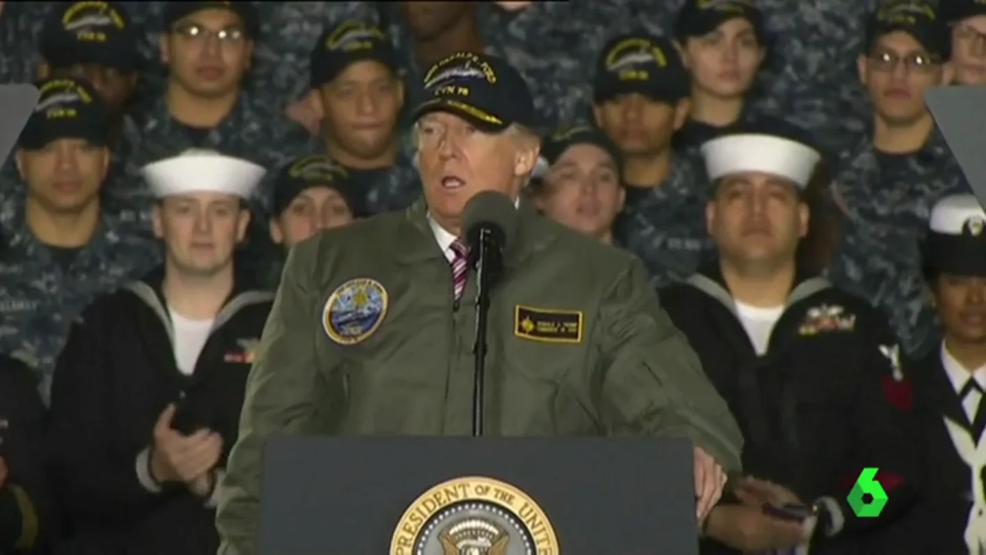 Frame 11.747045 de: Donald Trump: "Daremos al Ejército herramientas para, si es necesario, luchar en guerras y ganar" Frame 11.747045 de: Donald Trump: "Daremos al Ejército herramientas para, si es necesario, luchar en guerras y ganar"