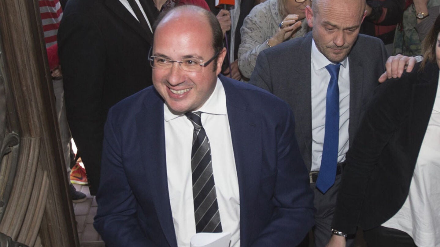 Pedro Antonio S&aacute;nchez en el Palacio de Aguirre de Cartagena