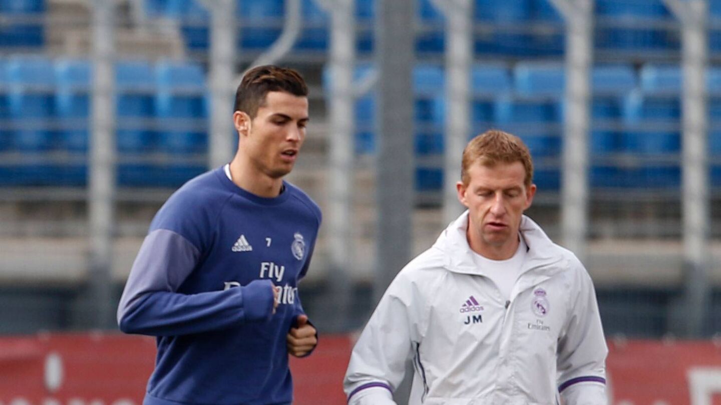 Cristiano Ronaldo realiza carrera continua en Valdebebas