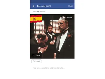 Opción de Facebook para poner la bandera de tu país Opción de Facebook para poner la bandera de tu país
