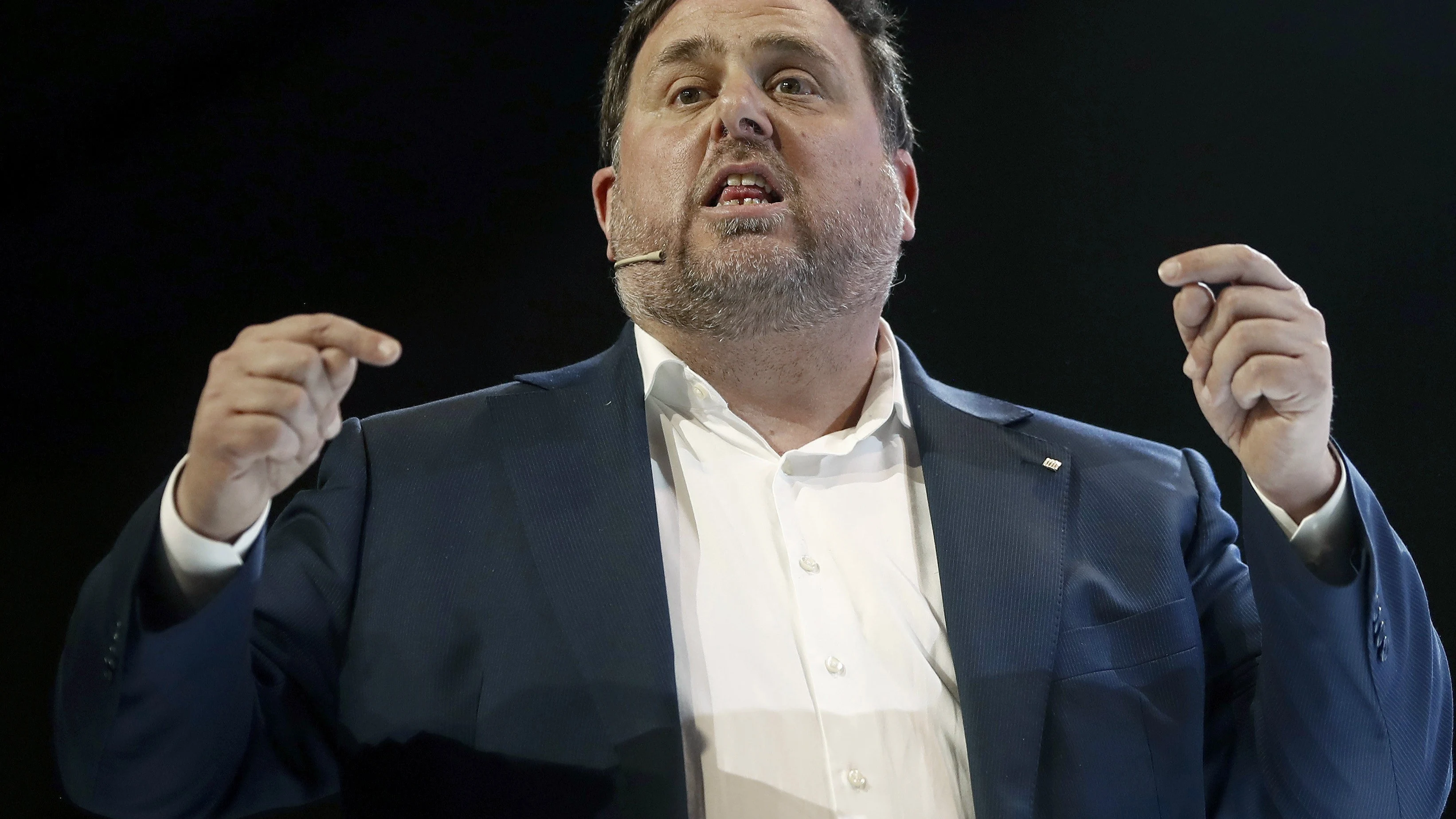 Oriol Junqueras en un acto celebrado en Barcelona