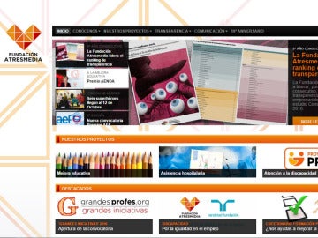 Web de la fundación Atresmedia Web de la fundación Atresmedia