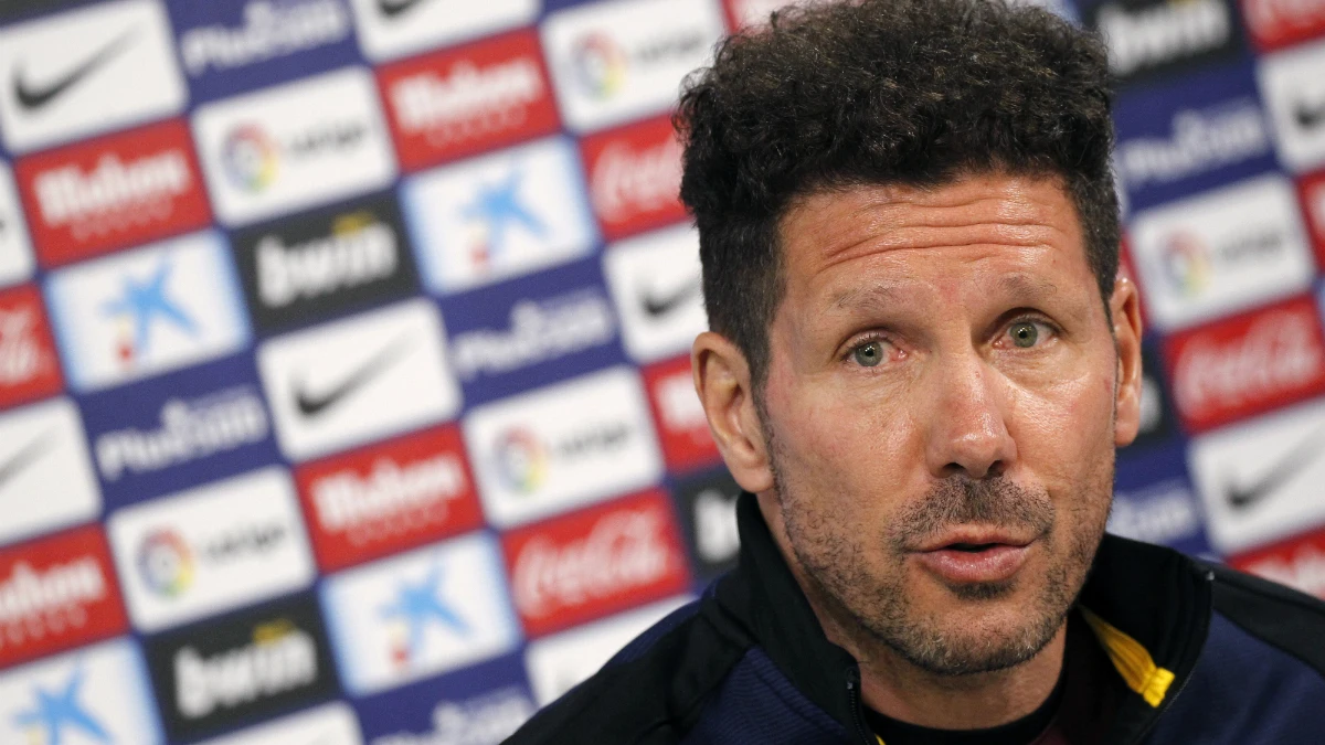 Simeone, en rueda de prensa Simeone, en rueda de prensa