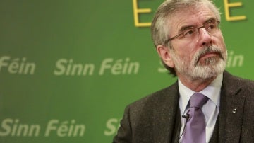 El auge electoral del Sinn Féin provoca un giro histórico en Irlanda del Norte El presidente de Sinn Féin, Gerry Adams.