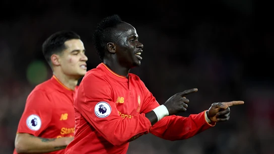 Sadio Mané celebra uno de sus goles con el Liverpool Sadio Mané celebra uno de sus goles con el Liverpool