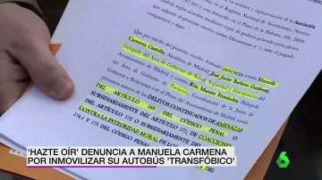Frame 5.864489 de: Hazte Oír denunciará a Manuela Carmena por el "repetido acoso" a su autobús contra la transexualidad