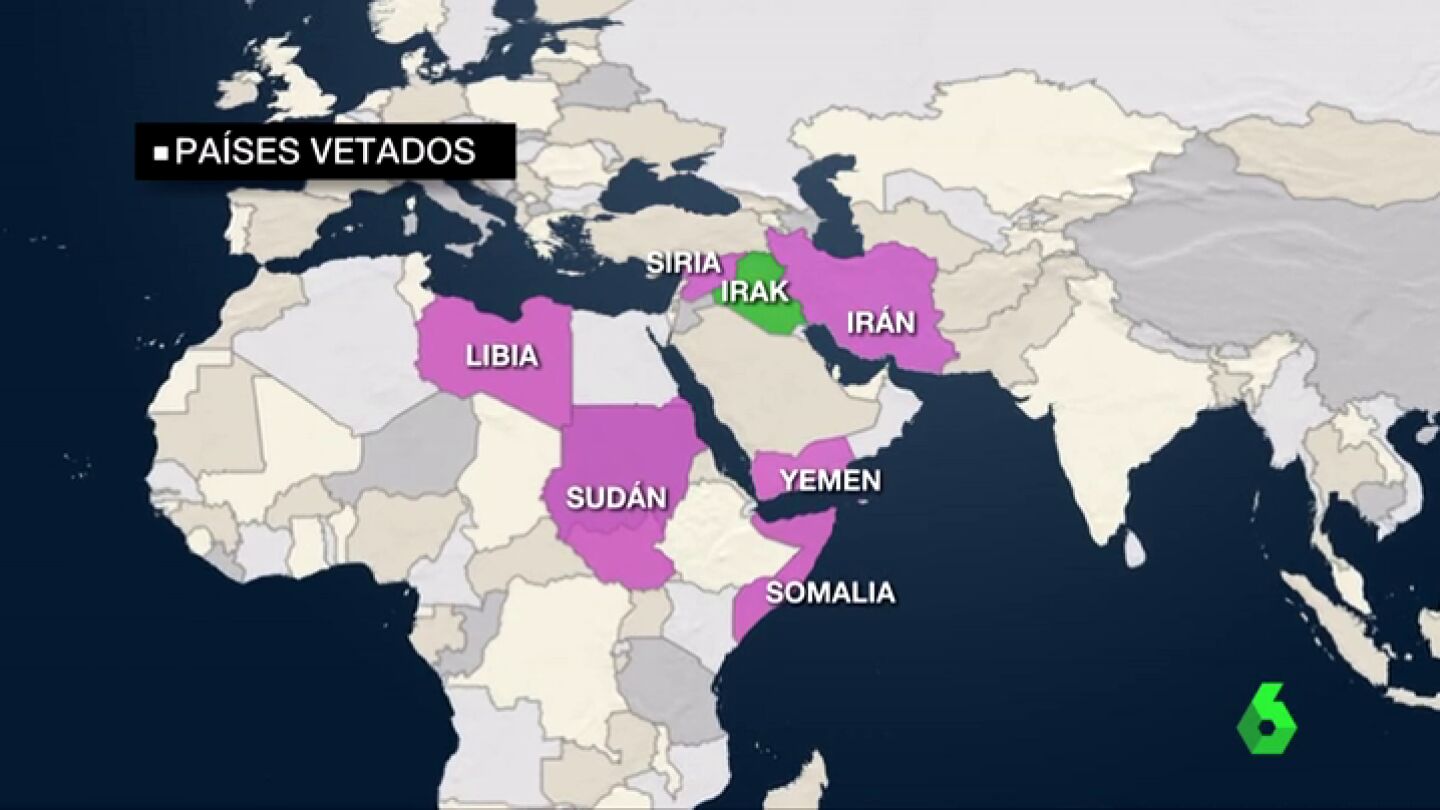 Frame 43.376038 de: Trump firma una nueva orden migratoria y excluye a Irak de la lista de pa&iacute;ses musulmanes vetados