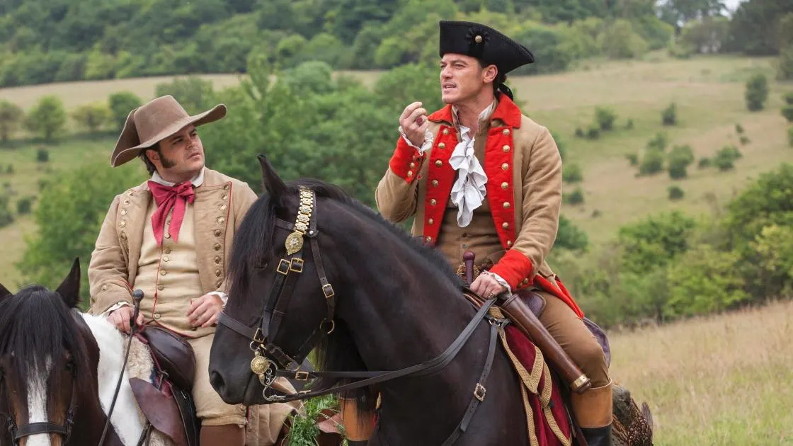 Josh Gad y Luke Evans en 'La Bella y la Bestia' Josh Gad y Luke Evans en 'La Bella y la Bestia'