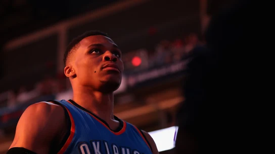 Russell Westbrook, durante un partido con los Thunder Russell Westbrook, durante un partido con los Thunder