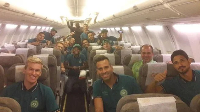 El 'selfie' del Chapecoense