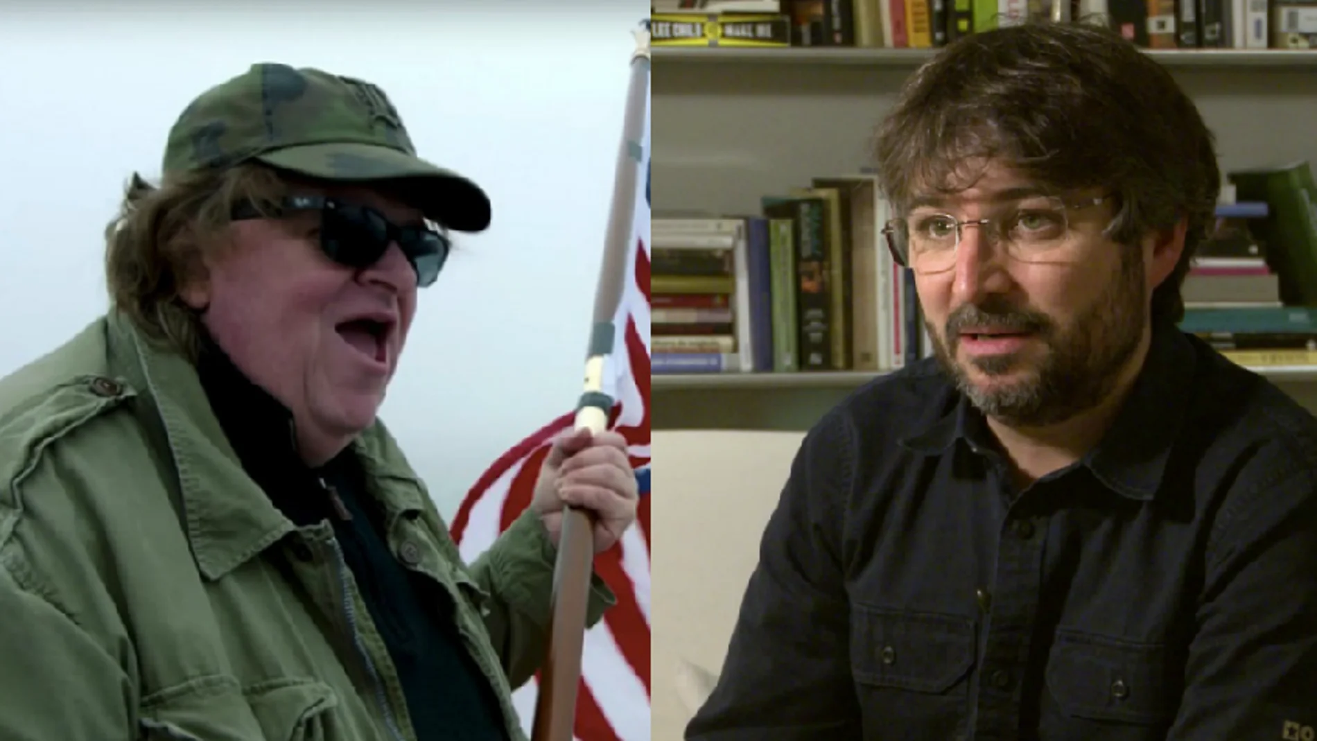Michael Moore y Jordi Évole