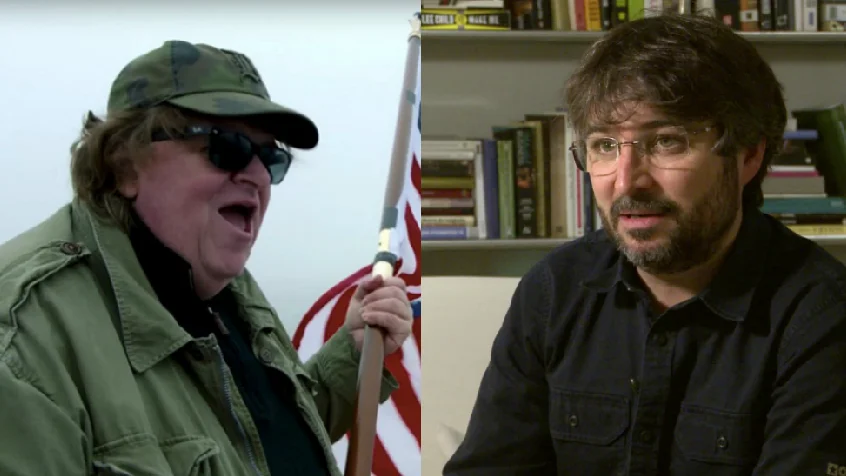 Michael Moore y Jordi Évole Michael Moore y Jordi Évole