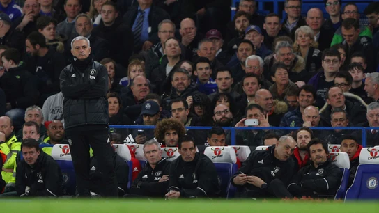 Mourinho durante el partido de FA Cup Mourinho durante el partido de FA Cup
