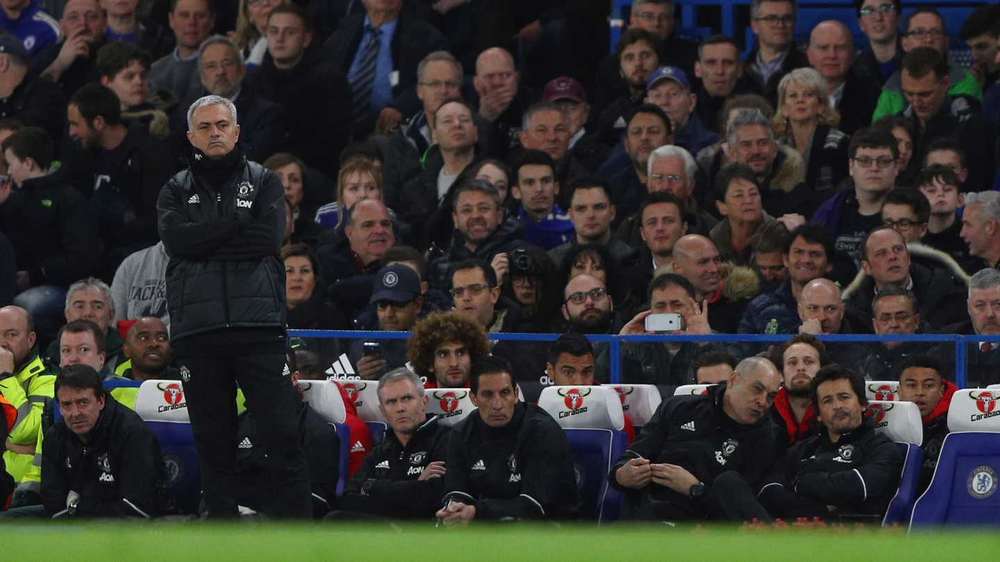Mourinho durante el partido de FA Cup Mourinho durante el partido de FA Cup