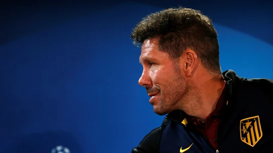 Simeone, en rueda de prensa Simeone, en rueda de prensa