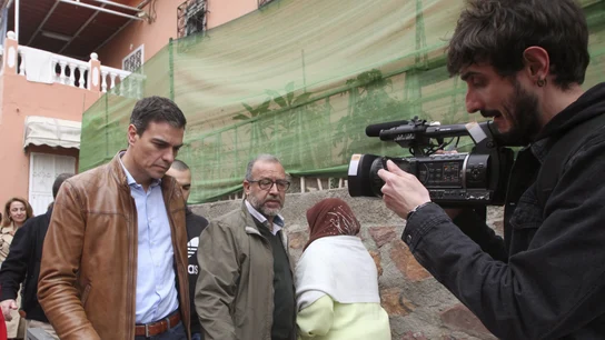 El aspirante a secretario general del PSOE Pedro Sánchez durante su visita a Ceuta El aspirante a secretario general del PSOE Pedro Sánchez durante su visita a Ceuta