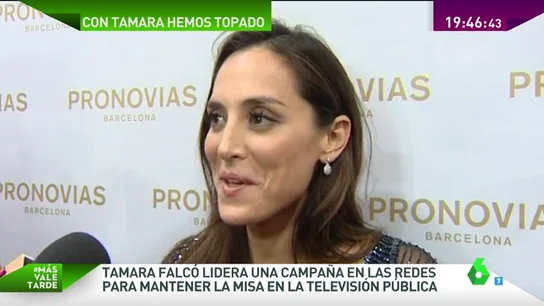 Frame 16.958486 de: Tamara Falcó abandera la campaña para que la televisión pública mantenga la misa del domingo Frame 16.958486 de: Tamara Falcó abandera la campaña para que la televisión pública mantenga la misa del domingo
