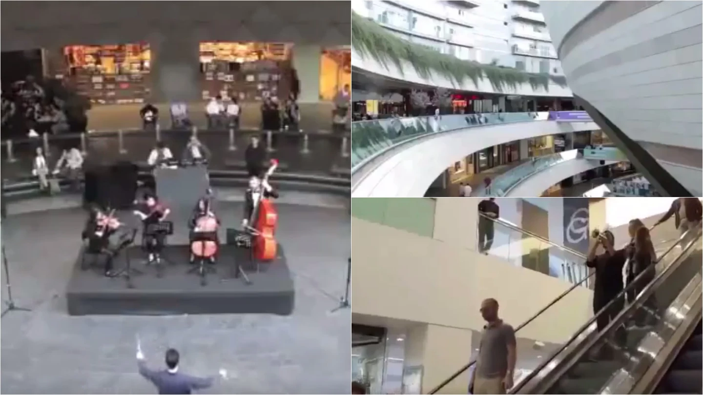 Suena el himno de la Champions en un centro comercial de Estambul Suena el himno de la Champions en un centro comercial de Estambul