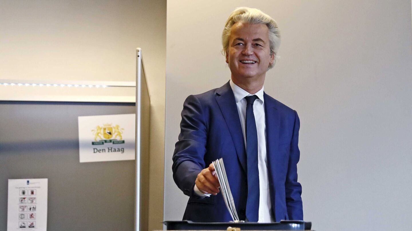 El l&iacute;der del ultraderechista Partido de la Libertad, Geert Wilders