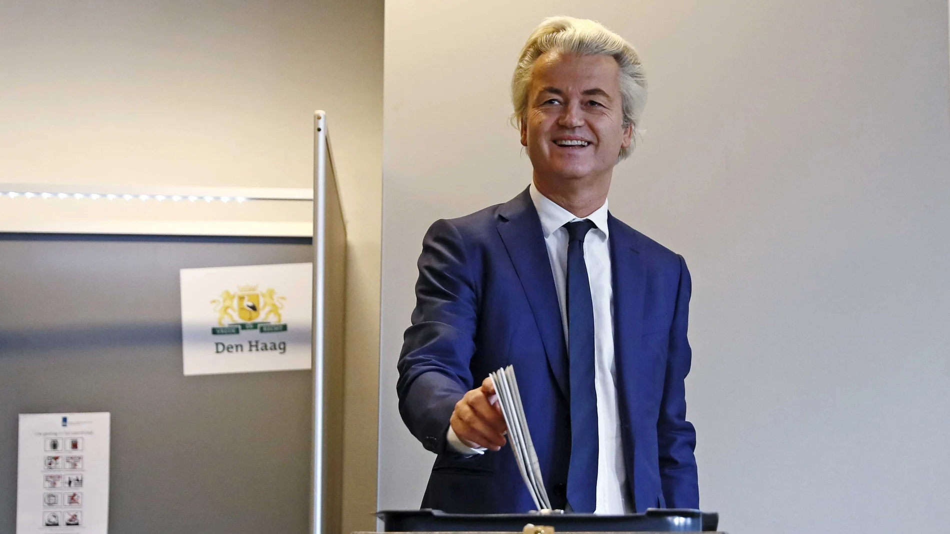 El líder del ultraderechista Partido de la Libertad, Geert Wilders