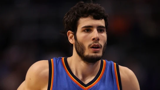 Álex Abrine, durante un partido con Oklahoma City Thunder Álex Abrine, durante un partido con Oklahoma City Thunder