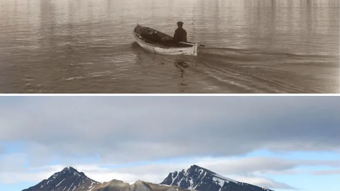 El antes y el después del Glaciar de Svalbard