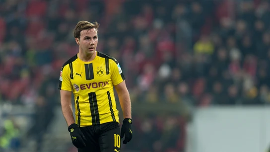 Mario Götze durante un partido del BVB Mario Götze durante un partido del BVB