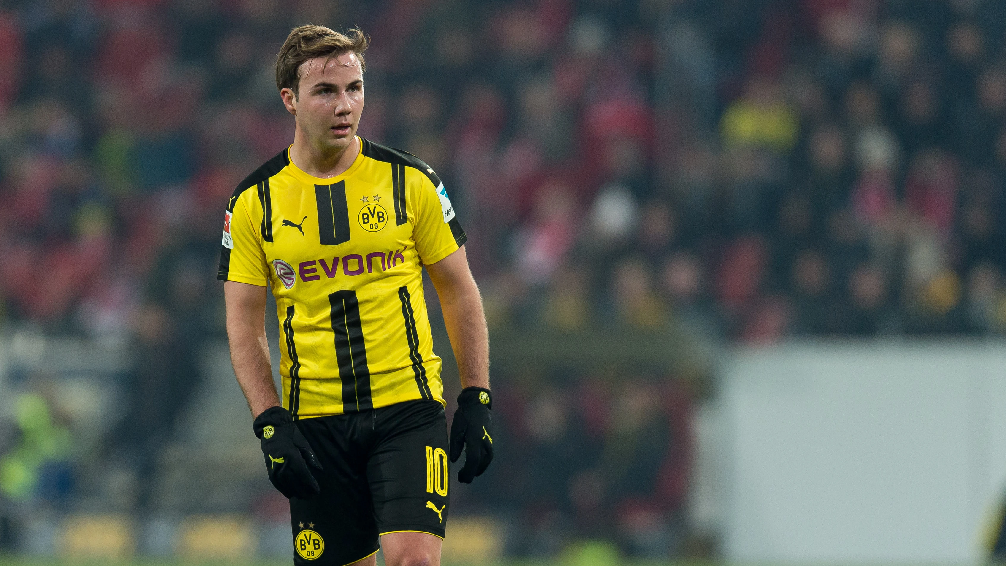 Mario Götze durante un partido del BVB