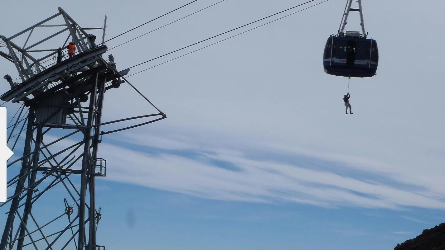 Rescate en el Teleférico del Teide