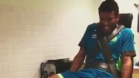 Alan Ruschel, en un entrenamiento Alan Ruschel, en un entrenamiento