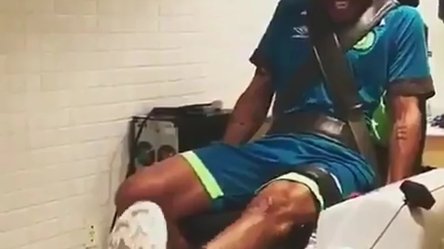  Alan Ruschel, en un entrenamiento