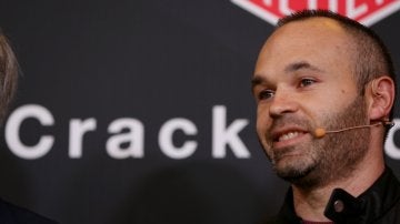 Iniesta, en un acto publicitario en Barcelona